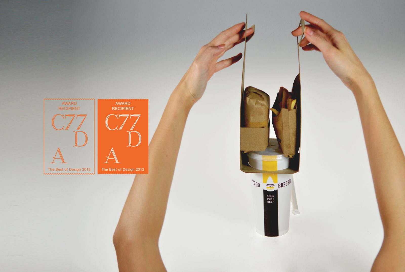 Un packaging de papel reciclado para comida rápida reducido a la mínima expresión