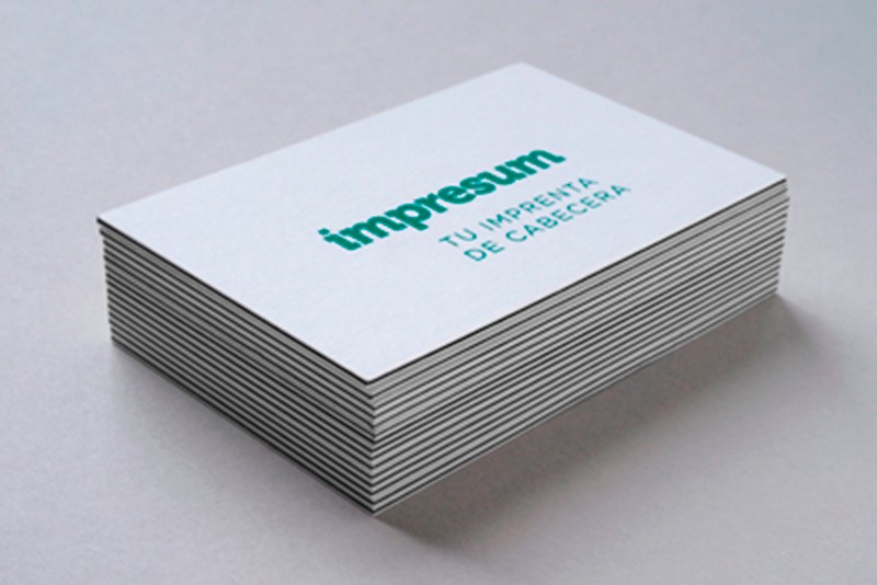 tarjetas Bold de Impresum