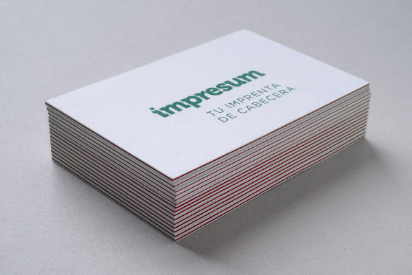 tarjetas cantos rojo super bold